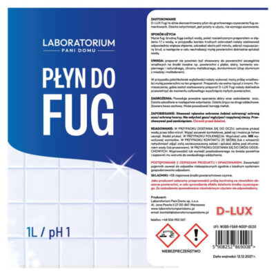 D-LUX Płyn do czyszczenia fug 1L